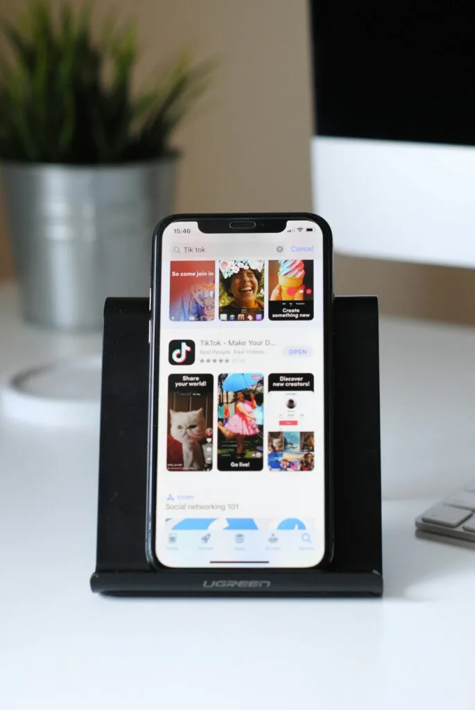 The TikTok app displayed in the App Store, highlighting its role in revolutionizing online shopping experiences. This image represents the synergy between TikTok and eCommerce, showcasing the platform's potential for transforming TikTok eCommerce marketing strategies.