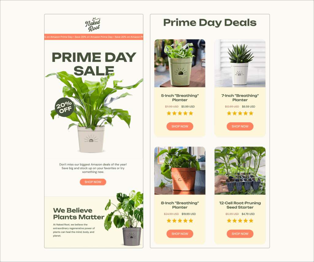 Example of Prime Day eCommerce Strategies 2025 implemented for a client