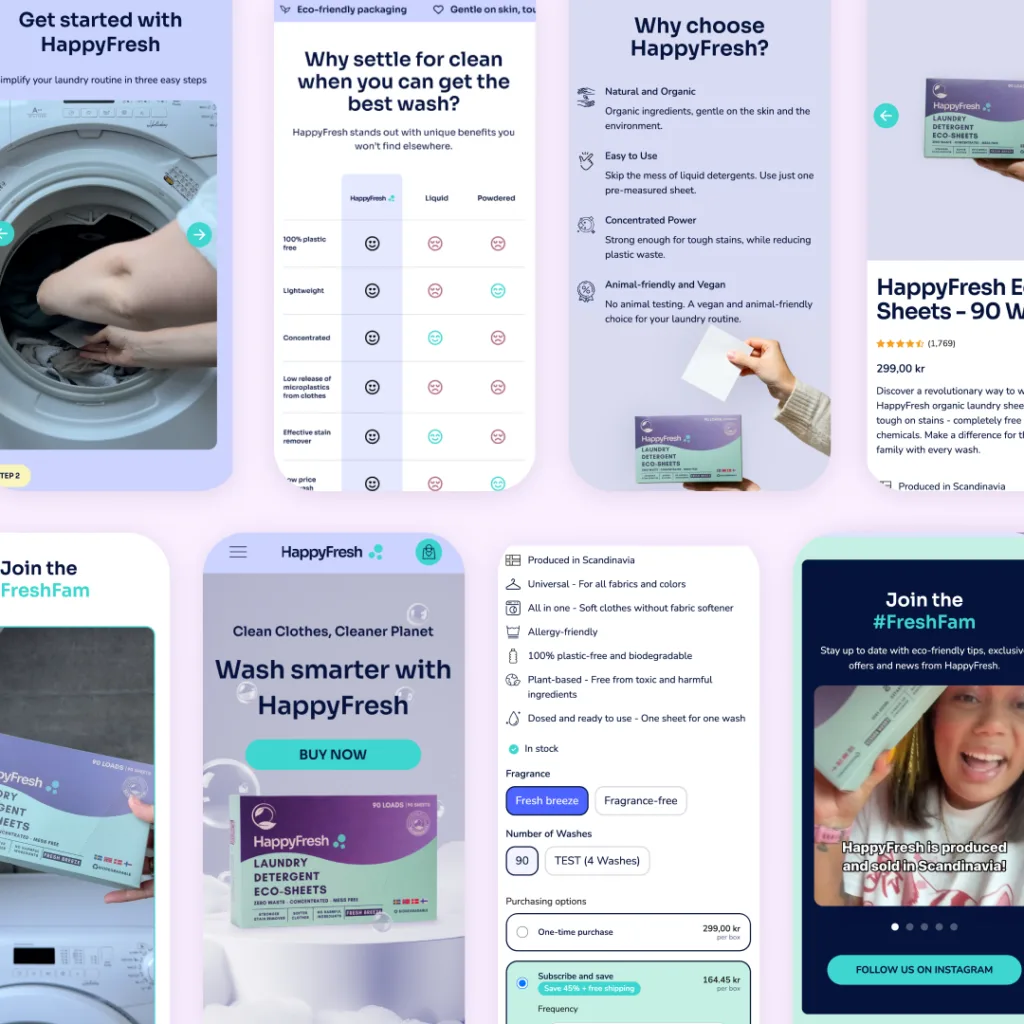 Product photos in eCommerce stores show the products in different scenarios