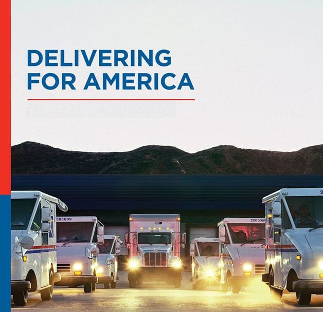 Illustration of USPS' Deliverying for America and what it means for UX design secrets for eCommerce
