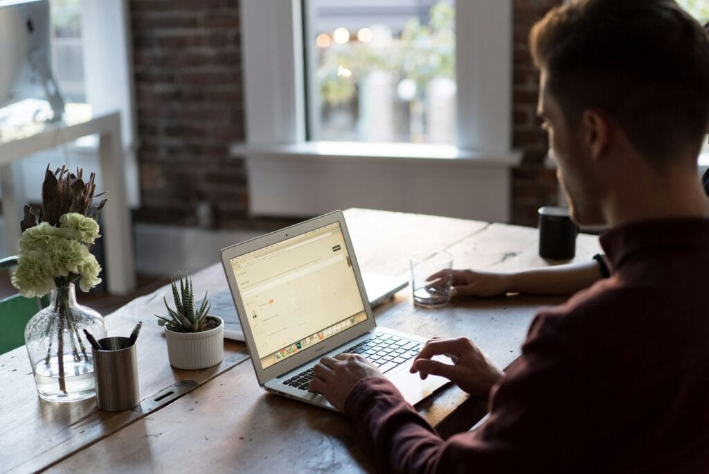 Image of a person leveraging AI innovations in eCommerce in their daily work