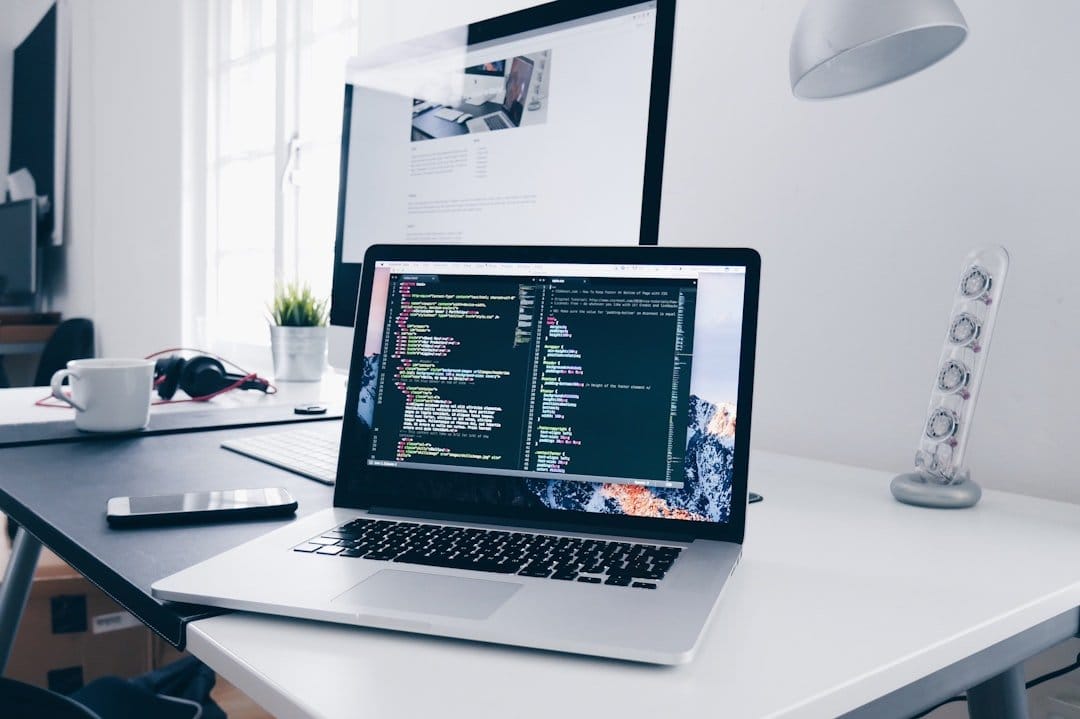Laptop with code on screen, highlighting UX design's role in effective bundle creation, enhancing engagement and conversion rates.
