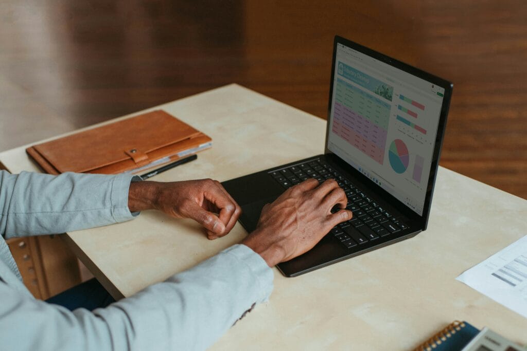 Image of person using marketing tool and what they mean for UX design secrets for eCommerce