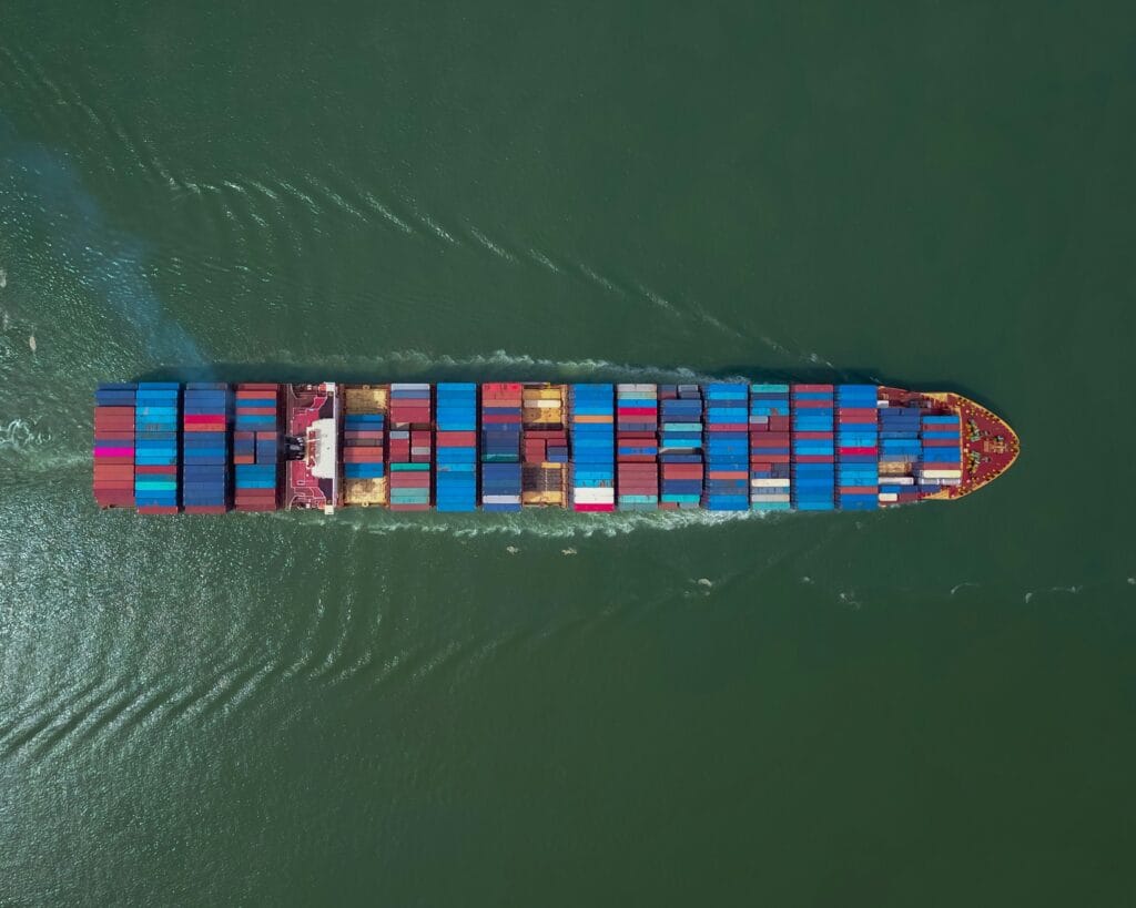 An image of a shipping container to symbolize tariffs and how they affect Prime Day eCommerce Strategies for 2025