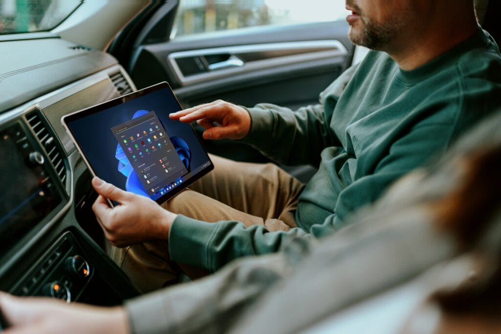 Image of person going through a customer touchpoint following the hypothesis what is a customer touch point