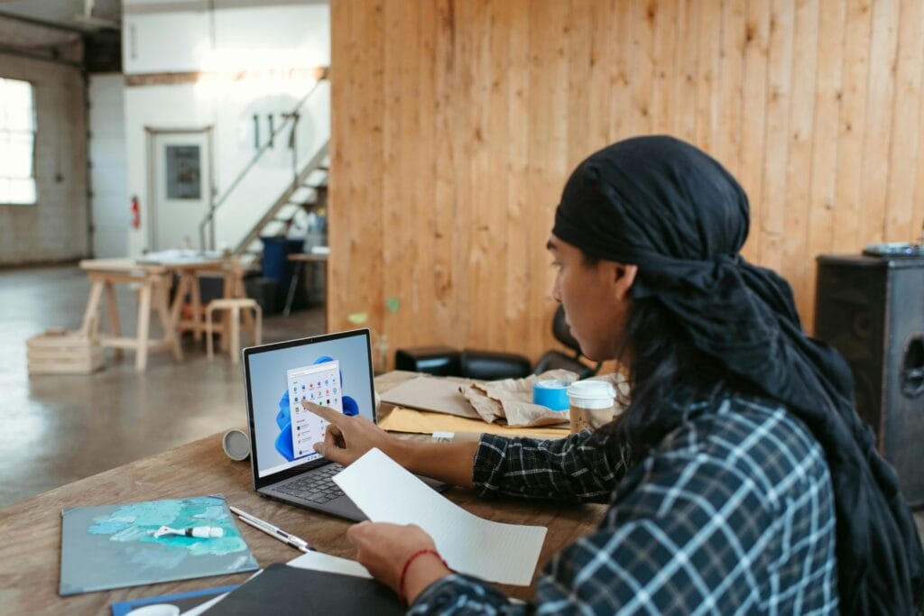 An image of a person working on different concepts to improve microconversions