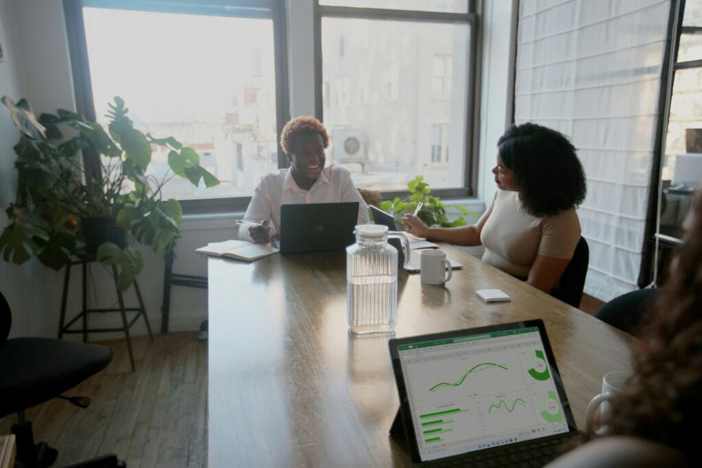 Product Designers and UX Designers discussing their role for the upcoming project