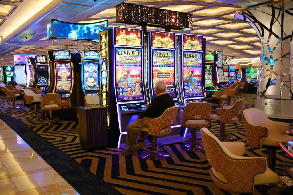 Arcade-style machines illustrating gamification in customer loyalty rewards; engaging customers through interactive experiences.